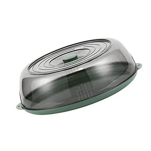 Produktbild: Cabilock Lebensmittel Abdeckung Speiseglocke Fliegenhaube Tellerglocke mit Teller Tellerhaube Kuchenglocke Käseglocke Abdeckhaube Deckel für Essen Cover Fliegen Schutz