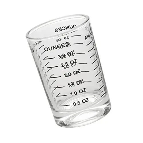 Produktbild: Cabilock Messbecher Messbecher Schnapsglas Messung Tasse 3 Unze/ 90 Mini Messglas mit Messleitungen für Bar Party Weinmilch Flüssigkeit Messbecher Messbecher