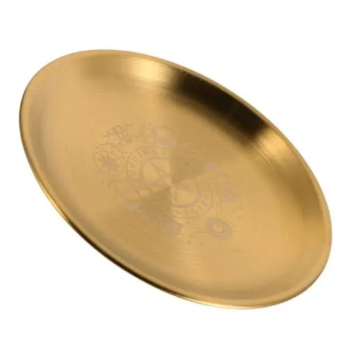 Produktbild: Cabilock Pentagramm-kerzenständer- Metallhalter Rundes Tablett Tischdekoration Für Partys Zuhause Für Tarot-enthusiasten