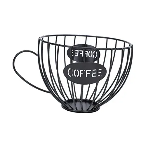 Produktbild: Cabilock Metallklammern Obstbehälter Kaffeepad- Halter Kaffeepad- Korb Kaffeepad- Organizer Korb Kapsel- Organizer: Kaffee Lebensmittelbehälter Metallbügel