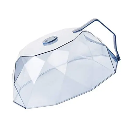 Produktbild: Cabilock Mikrowellen Abdeckung, Mikrowellenhaube 28cm mit Dampfauslass, Mikrowellen-Abdeckhaube, Anti-ÖL Und Anti-Geruch, HitzebestäNdig Bis 200°C, FüR KüChe, KüHlschrank Und Backofen, Blau