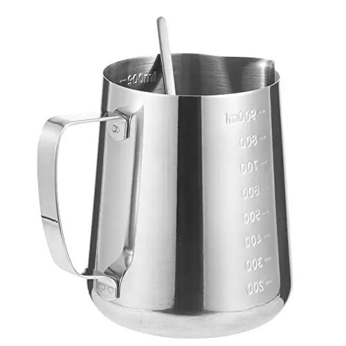 Produktbild: Cabilock Latte Art Cup Aus Edelstahl 304 Selbstrührendes Messbecher-löffel-Set