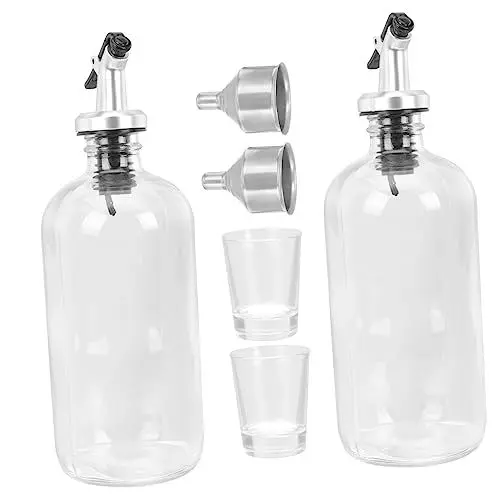 Produktbild: Cabilock Mundwasserspender-Set Mit Glasbecher Für Mundwasser Ausgießer Und Behälter Wiederverwendbar Für Zuhause Badezimmer Und Küche