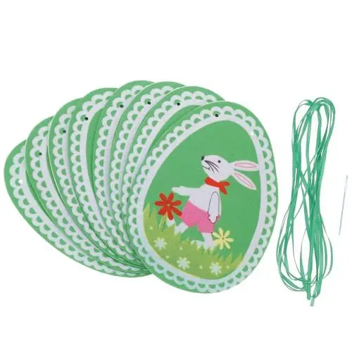Produktbild: Cabilock Ostern Girlande Kit Filz Bunting Banner Ostern Hängende Dekoration Party Spielzeug Für Mädchen