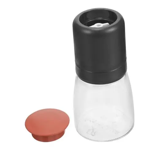 Produktbild: Cabilock Manuelle Pfeffermühle Edelstahl 304 Pp-material Manuell Einfach Zu Bedienen Saubere Glasflasche