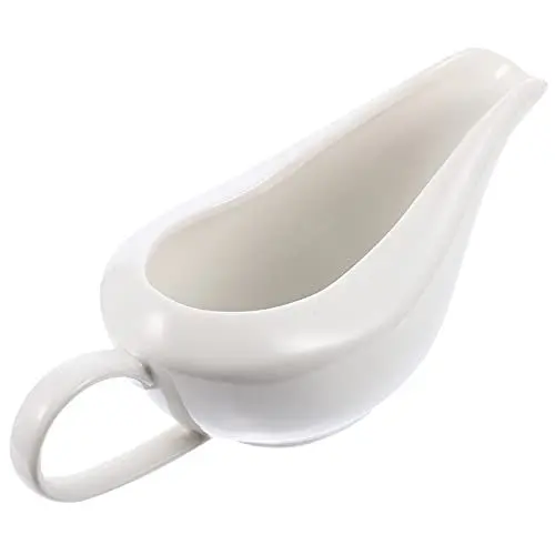 Produktbild: Cabilock Porzellan Sauciere Soßenkanne Keramik Schälchen Saucenschalen Gewürzschalen Ölspender Dip Schalen Dipschälchen Saucen Schüssel Milch Krug Kanne für Olivenöl Kaffee Essig Öl Spender