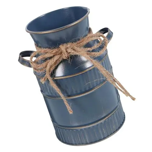 Produktbild: Cabilock Rustikale Vintage Eisen Eimer Vase Vintage Stil Home Decor Für Blumenarrangement