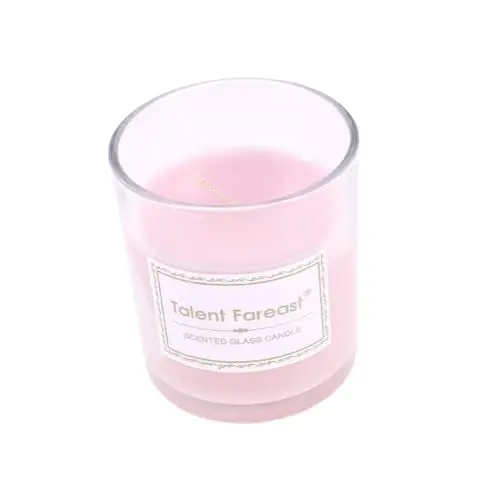 Produktbild: Cabilock Romantische Gelkerze Wachs Mit Partyduft Luftgereinigtes Kerzenlicht Aromatherapie-kerze Duftwachs Duftendes Wachs Romantisch Rosa Meditations