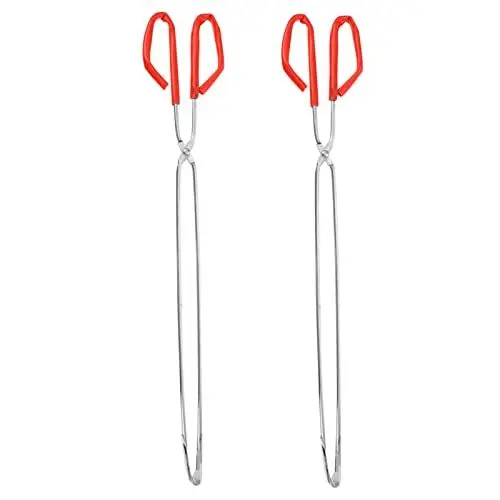 Produktbild: Cabilock Salatzange Küchenzange Müllzange Müllgreifer Zange Greifarm Edelstahl Greifzange Greifhilfe 2 Stücke 60cm Abfall Greifer Werkzeug für Garten Picknick Strand Grillen Zubehör