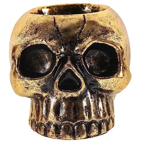 Produktbild: Cabilock Harz Schädel Kerze Container Skelett Kerze Für Halloween Beleuchtung