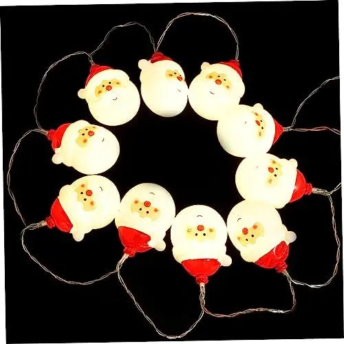 Produktbild: Cabilock Schnur Weihnachtslichterkette Weihnachtsbaum Lichter Weihnachtslicht Dekor Weihnachtsfee Licht Weihnachtliche Lichterketten Weihnachtsschmuck Weihnachtsbeleuchtung Pvc