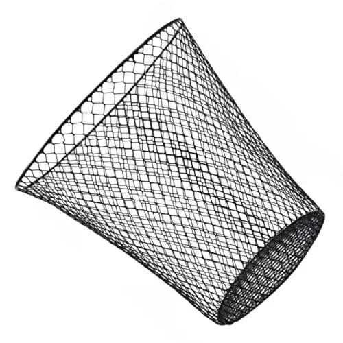 Produktbild: Cabilock Schwarzer Mesh-Mülleimer Metalldrahtgeflecht-Abfallkörbe Kleine Hohlkörbe Recyclingbehälter Abfallkörbe Wäschekorb Für Büro Und Zuhause