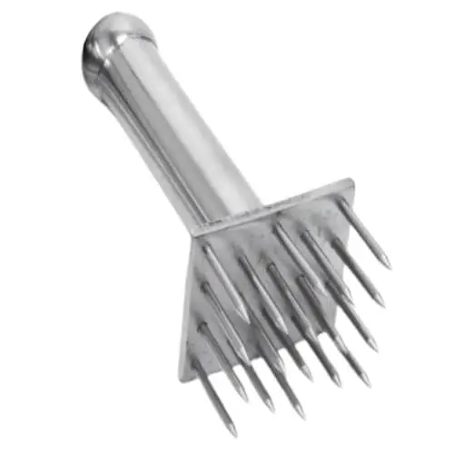 Produktbild: Cabilock Schweinefleisch Hammer Hühnerstampfer Fleischstampfer Werkzeug Zartmacher Für Fleischklopfer Fischzartmacher Zartmacher Kochen Nadelklingenklopfer Rostfreier Stahl Silver
