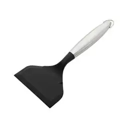 Produktbild: Cabilock Silikon Pfannenwender Hitzebeständig Antihaft Tamagoyaki Pfannenspatel Eierwender Spatel Wok Spatel Edelstahl Griff Küchenutensilien zum Backen Kochen Mischen Omelette Schwarz
