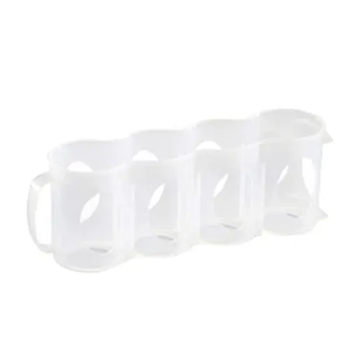 Produktbild: Cabilock Hand Pull Kühlschrank Organizer Für Getränke Transparente Kunststoff Aufbewahrungsbox Für Dosen Und Flaschen Im Kühlschrank
