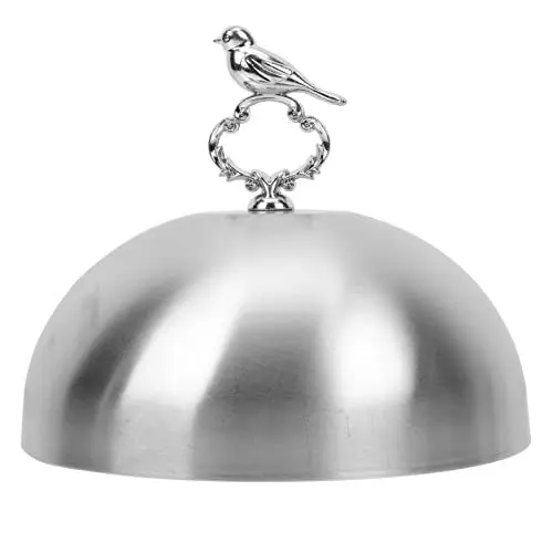 Produktbild: Cabilock Speiseglocke Edelstahl Tellerglocke Schmelzkuppel Teppanyaki Deckel Burger Dome Käseglocke Burgerhaube Fliegenhaube Lebensmittel Abdeckung Abdeckhaube für Steak Cheese Burger Speise