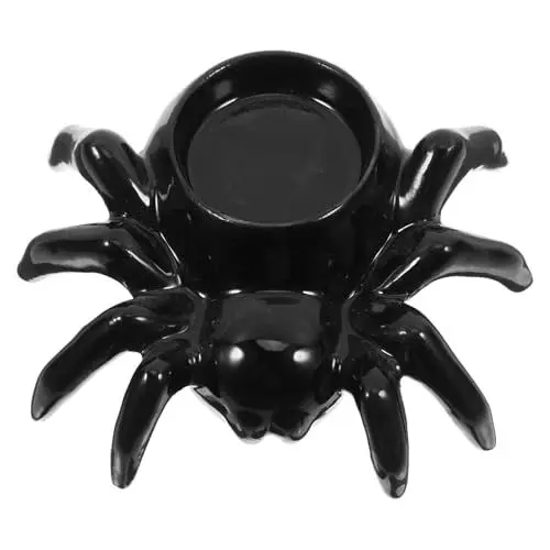 Produktbild: Cabilock Realistische Spinne Keramik Kerzenständer Halloween Stil Abendessen Tisch