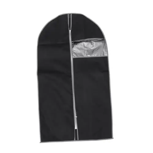 Produktbild: Cabilock Staubschutzhülle Für Kleidung Kleidersack Anzughülle 60 X 110 Cm Fensterdesign Schwarz Reisefreundlicher Aufbewahrungs-organizer