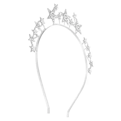 Produktbild: Cabilock Göttin Stern Stirnband Braut Silber Strass Kristall Krone Für Hochzeit Party