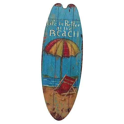 Produktbild: Cabilock Strand Holz Surfbrett Wandkunst Küsten Home Decor Retro Wandschild