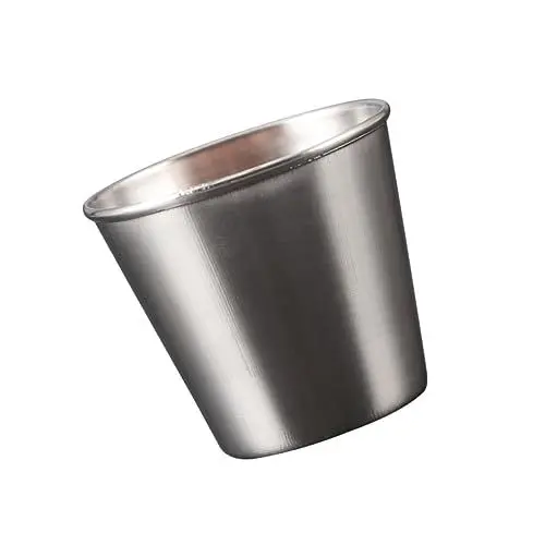 Produktbild: Cabilock Wiederverwendbare 50-ml-saucebehälter mit Deckel Dip-schalen Aus Edelstahl für Gewürze Würzsaucen