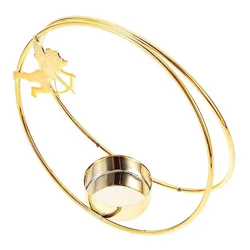 Produktbild: Cabilock Vintage Eisen Kerzenständer Hochzeit Dekorativer Teelichthalter Desktop Mittelpunkt Für Wohnzimmer