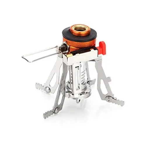 Produktbild: Cabilock Campingkocher Tragbarer Gaskocher Mit - Aus Für Outdoor Und Rucksackreisen Kompakt Und Langlebig Mit Schnellem Aufheizen Und Winddichtem Design