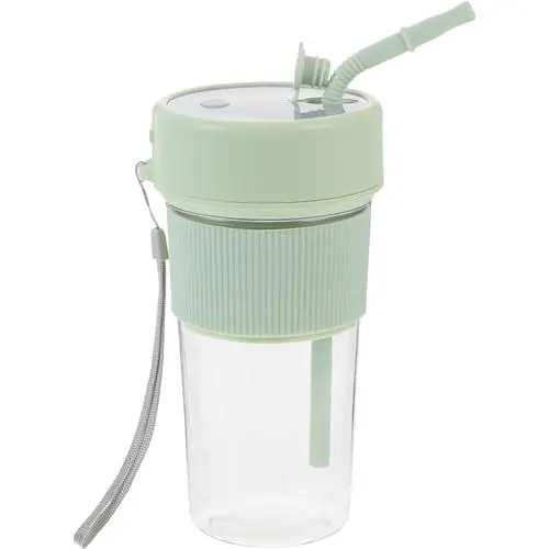 Produktbild: Cabilock Tragbarer Mixer Typ C Wiederaufladbarer Reise-Entsafter Becher Mit 6 Klingen 350 Ml Für Smoothies Shakes Babynahrung Proteine Grün
