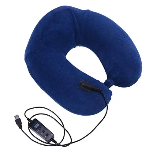 Produktbild: Cabilock USB-Nackenkissen Reise nackenkissen Flugzeugkissen USB heizpad USB wärmepad Nacken massagekissen Neck Ease Reisekissen U-förmiges Kissen elektrothermisch Stützkissen Nackenpolster