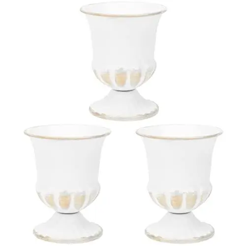 Produktbild: Cabilock Vase 3Pcs Vase Hohe Vasen Eimer Tisch Französisch Blumentopf Dekoration Feier Veranda Geformt Retro Home Antik Geometrische Halter Schüssel Krug Minimalismus Wohnküche Bauernhaus