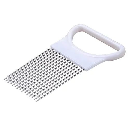 Produktbild: Cabilock Zwiebelhalter stainless steel inoxlm Zwiebelschneider Zinken Küchenhobel Gemüsehobel Zwiebeln Gemüsehalter Tomatenhalter Kartoffel Gemüseregal Schneidemaschine Schäler Aufschnitt