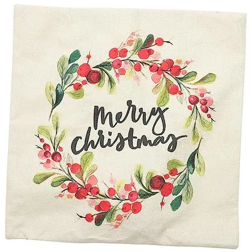 Produktbild: Cabilock beleuchtete Weihnachtskissen führte Weihnachten Kissenbezüge Christmas Pillow Weihnachts Polster ländlich Kissen Kissen Bettkissen Dekorationen schmücken Flachs