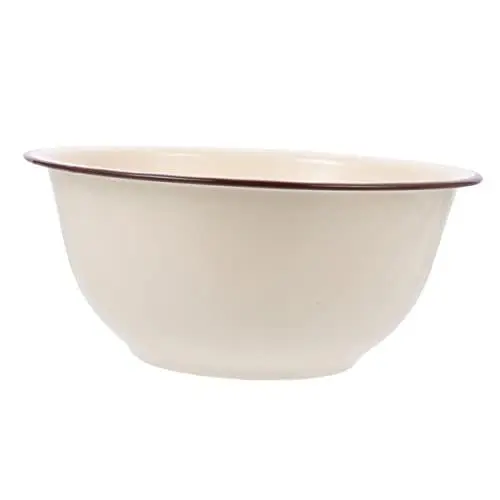 Produktbild: Cabilock 1pc Emaille Schüssel Abdeckung Tiefe Retro Emaille Schüssel Küche Suppe Lagerung Schüssel Emaillegeschirr Schüssel für Familie