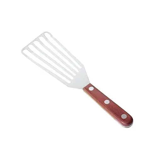 Produktbild: Cabilock Edelstahl Steak Spatel Mit Holzgriff Großes Küchengerät Für Fisch Und Eier Leckage-schaufel Mit Luftschlitzen Für Müheloses Wenden Und Servieren