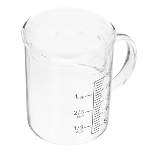 Produktbild: Cabilock Messbecherwaage Zum Backen – Messbecher Aus Glas Mit Deckel Für Den Hausgebrauch