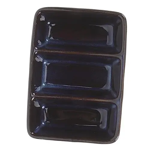 Produktbild: Cabilock 3-gitter-soßenschale Porzellan-dip-schüssel Soßen-salat-dressing-senf Für Party-restaurant-hotel