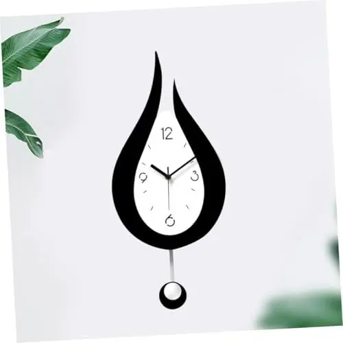 Produktbild: Cabilock Wunderbare Acryl Wanduhr Licht Einfach Zu Griff Schaukel Pendel Moderne Stil