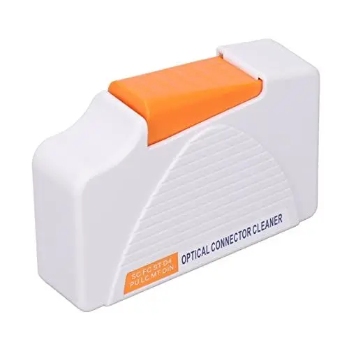 Produktbild: Reiniger für Glasfaser-Stecker, Glasfaser-Reinigungsbox, Glasfaser-Reiniger, Glasfaser-Reinigungsset für LC, SC, FC, ST, MU, MTP, MPO, D4, DIN-Stecker, Reinigt über 550 Mal