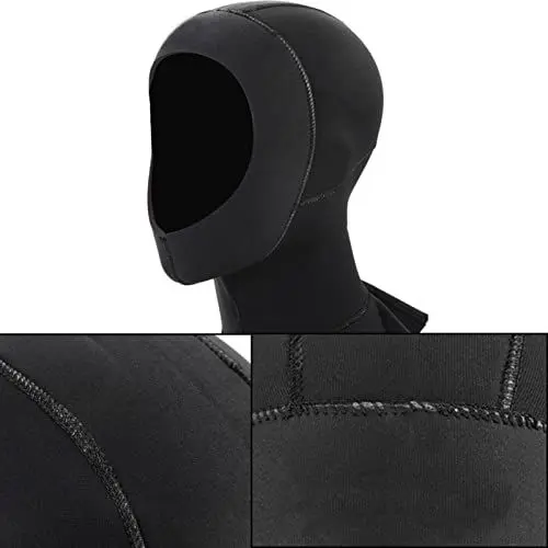 Produktbild: CaCaCook Tauchhaube, Neopren-Schnorchelhut, 3 Mm Warme Tauchhaube, Wassersport-Zubehör Zum Schnorcheln, Tauchen, Surfen, Kajakfahren und Andere Wassersportarten ﻿ (Schwarze Linie)