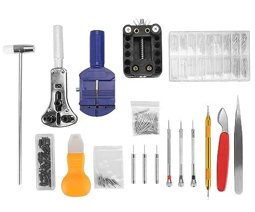 Produktbild: CACAR Uhrenwerkzeug Set of 507, Uhrenreparatur Uhrmacherwerkzeug Watch Tools in Schwarze Nylontasche für Die Meisten Uhrens Profi Größer Einstellbar