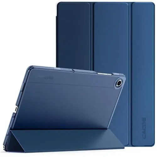 Produktbild: CACOE Hülle Kompatibel mit Samsung Galaxy Tab A9+ / A9 Plus 11 Zoll 2023-SM-X210 / X216 / X218, Ultra Dünn Transluzent Matt Rückseite Abdeckung (Dunkelblau)