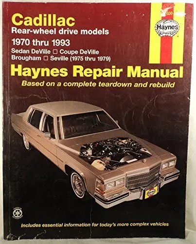 Produktbild: Cadillac Rear Wheel Drive Automotive Repair Manual: 1970-1993 (Haynes Manuals)
