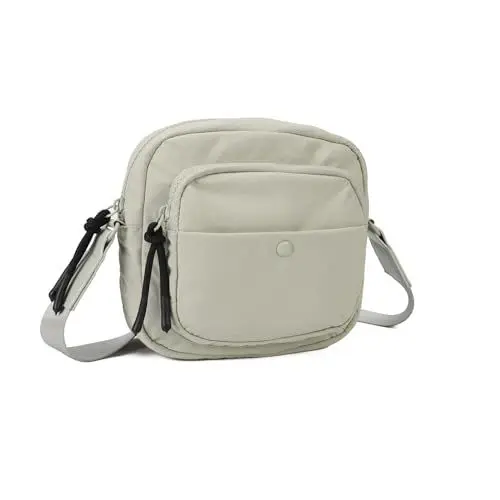 Produktbild: Cadpirss Damen Handy Umhängetasche Geldbörse zum Umhängen Klein Handytasche Nylon Schultertasche Crossbody Tasche Mehrere Fächer(Grün)