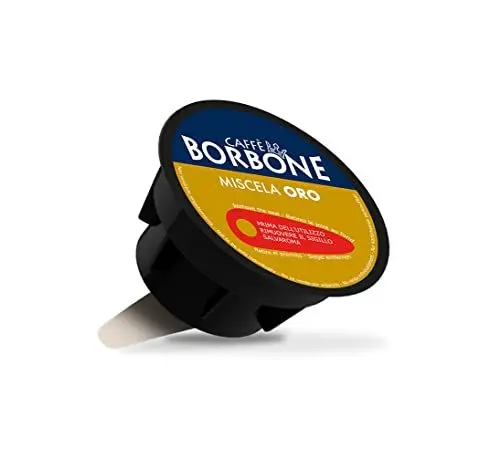 Produktbild: Caffè Borbone Kaffeekapseln, Gold-Kaffeemischung - 90 Stücke (6 Packungen zu 15 Kapseln) - Kompatibel mit Kaffeemaschinen der Marke Nescafè®* Dolce Gusto®*