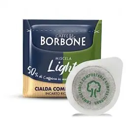 Produktbild: Caffè Borbone Kompostierbare Kaffeepads, Light-Kaffeemischung, 50% weniger Koffein als die Blaue Mischung - 150 Pads - Kompatibel mit ESE System Papier Pads 44 mm