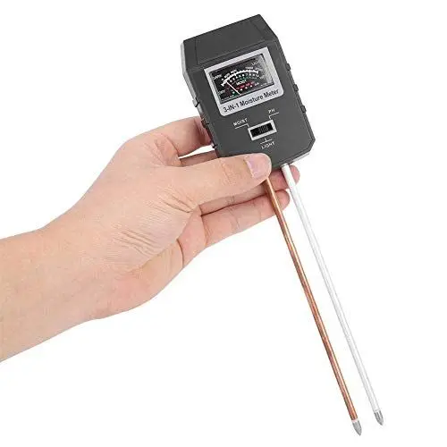Produktbild: Cafopgrill 3in1 Bodentester, Multifunktions-Bodentester PH-Wert Feuchte Beleuchtungsstärke Sensor Digitaler Bodenanalysator für Graden Farm Lawn
