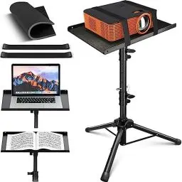 Produktbild: CAHAYA Beamer Ständer Projektor Halterung Multifunktionaler Bodenständer für Laptop Ständer Projektor Kamera mit verstellbarer Höhe für Outdoor-Filme, Computer CY0331-1