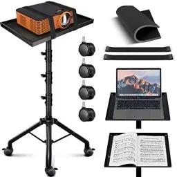 Produktbild: CAHAYA Beamer Ständer Projektor Halterung Multifunktionaler mit Omni-Direktionalen Rollen Bodenständer für Laptop Ständer Projektor Kamera mit verstellbarer Höhe für Outdoor-Filme CY0332