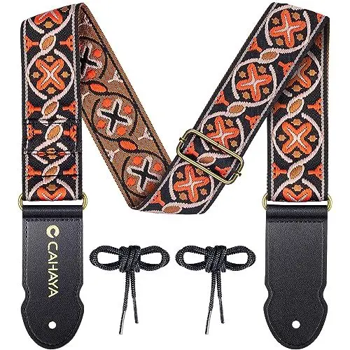 Produktbild: CAHAYA-CY0352 Guitar strap Red