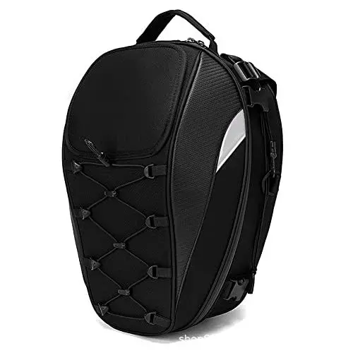 Produktbild: caigou wasserdichte Helmtasche mit doppeltem Verwendungszweck Motorrad-Hecktasche 30L-40L Werkzeugkasten Rücksitztasche Große Kapazität Fahrerrucksack Motorradzubehör